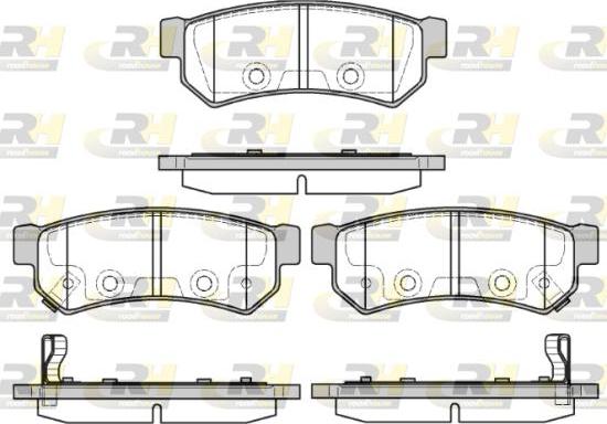 Roadhouse 21048.12 - Kit de plaquettes de frein, frein à disque cwaw.fr