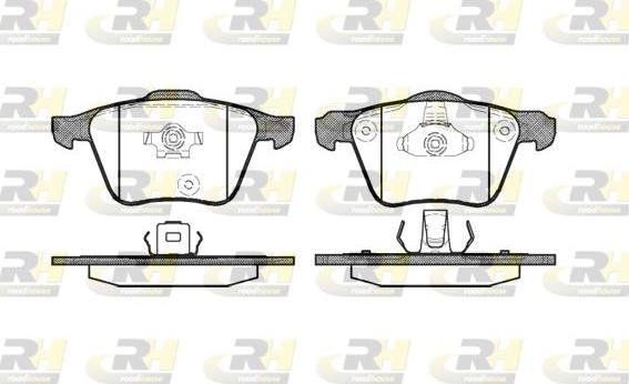 Roadhouse 21043.00 - Kit de plaquettes de frein, frein à disque cwaw.fr