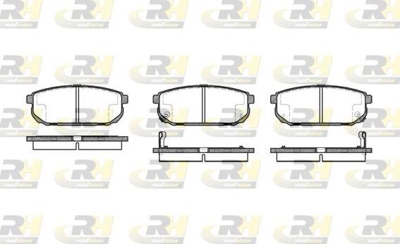 Roadhouse 21042.02 - Kit de plaquettes de frein, frein à disque cwaw.fr