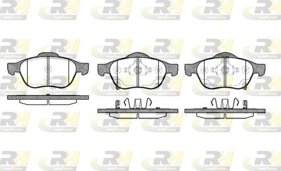 Roadhouse 21054.02 - Kit de plaquettes de frein, frein à disque cwaw.fr