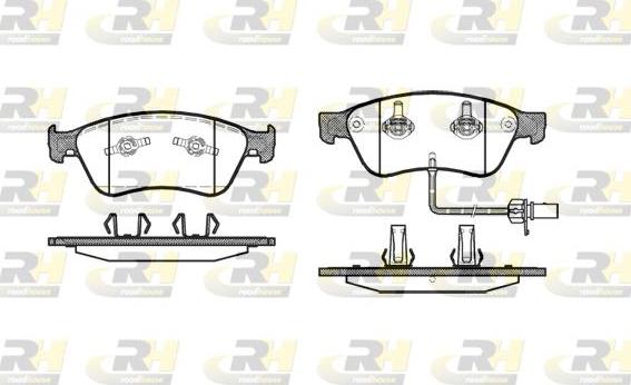 Roadhouse 21056.02 - Kit de plaquettes de frein, frein à disque cwaw.fr