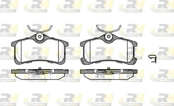 Roadhouse 21050.02 - Kit de plaquettes de frein, frein à disque cwaw.fr