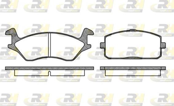 Roadhouse 2105.00 - Kit de plaquettes de frein, frein à disque cwaw.fr