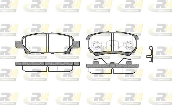 Roadhouse 21051.02 - Kit de plaquettes de frein, frein à disque cwaw.fr