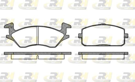 Roadhouse 2105.10 - Kit de plaquettes de frein, frein à disque cwaw.fr