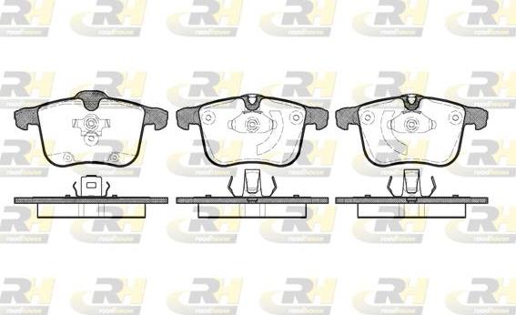 Roadhouse 21053.00 - Kit de plaquettes de frein, frein à disque cwaw.fr