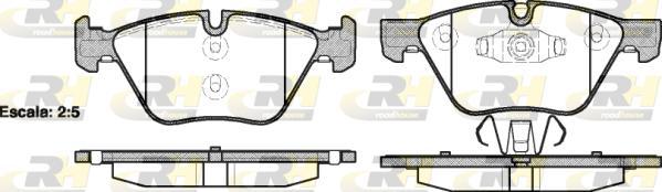 Roadhouse 21052.10 - Kit de plaquettes de frein, frein à disque cwaw.fr