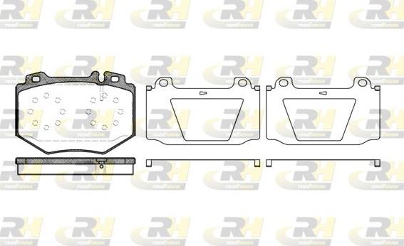 Roadhouse 21065.00 - Kit de plaquettes de frein, frein à disque cwaw.fr