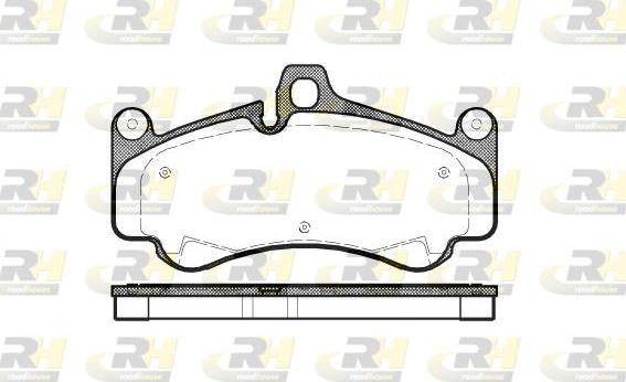 Roadhouse 21066.00 - Kit de plaquettes de frein, frein à disque cwaw.fr