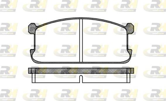 Roadhouse 2106.00 - Kit de plaquettes de frein, frein à disque cwaw.fr