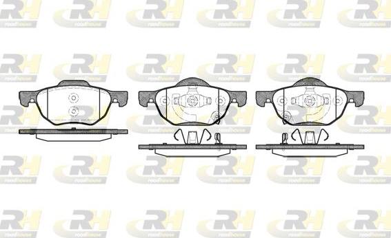 Roadhouse 21068.02 - Kit de plaquettes de frein, frein à disque cwaw.fr