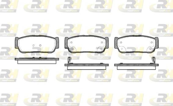 Roadhouse 21063.02 - Kit de plaquettes de frein, frein à disque cwaw.fr