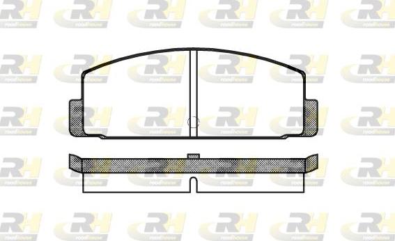 Roadhouse 2100.00 - Kit de plaquettes de frein, frein à disque cwaw.fr