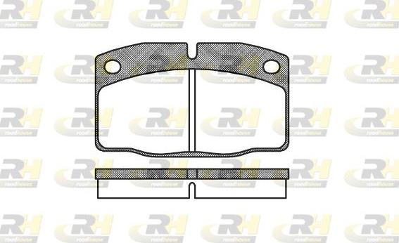 Roadhouse 2101.00 - Kit de plaquettes de frein, frein à disque cwaw.fr