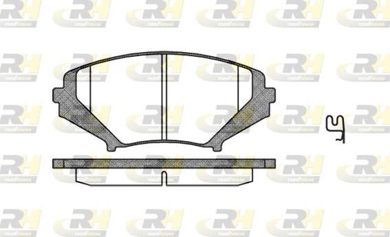 Roadhouse 21080.01 - Kit de plaquettes de frein, frein à disque cwaw.fr