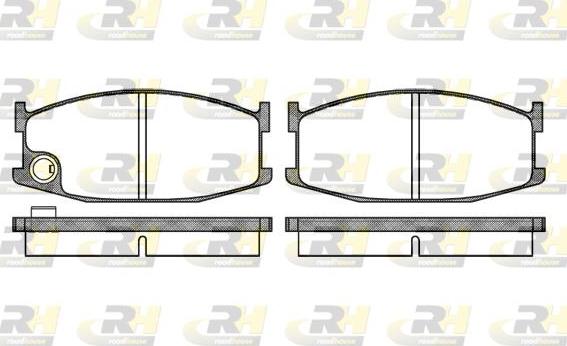 Roadhouse 2108.10 - Kit de plaquettes de frein, frein à disque cwaw.fr