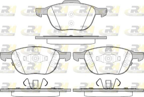 Roadhouse 21082.12 - Kit de plaquettes de frein, frein à disque cwaw.fr