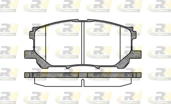 Roadhouse 21039.00 - Kit de plaquettes de frein, frein à disque cwaw.fr