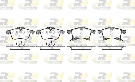 Roadhouse 21036.02 - Kit de plaquettes de frein, frein à disque cwaw.fr