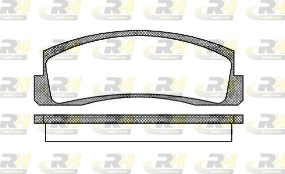 Roadhouse 2103.00 - Kit de plaquettes de frein, frein à disque cwaw.fr