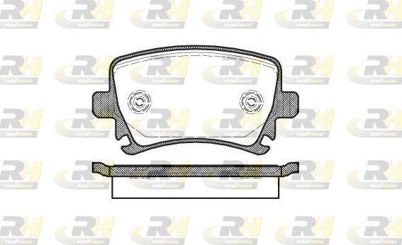 Roadhouse 21031.00 - Kit de plaquettes de frein, frein à disque cwaw.fr