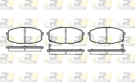 Roadhouse 21038.02 - Kit de plaquettes de frein, frein à disque cwaw.fr