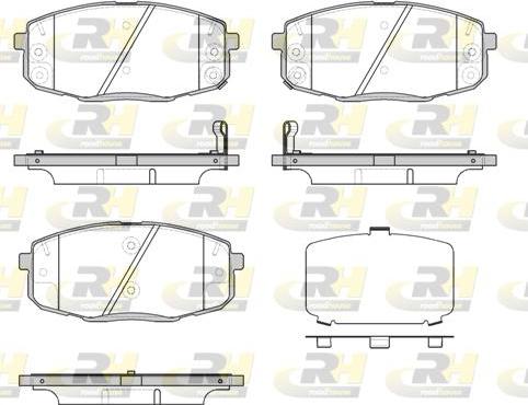 Roadhouse 21038.12 - Kit de plaquettes de frein, frein à disque cwaw.fr