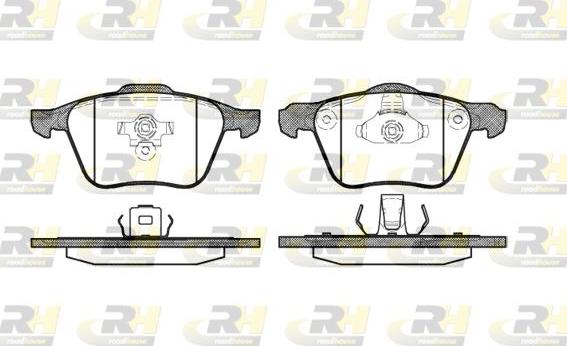 Roadhouse 21070.00 - Kit de plaquettes de frein, frein à disque cwaw.fr