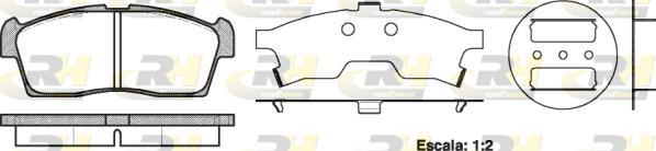 Roadhouse 21199.00 - Kit de plaquettes de frein, frein à disque cwaw.fr