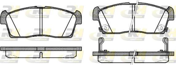 Roadhouse 21199.02 - Kit de plaquettes de frein, frein à disque cwaw.fr