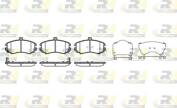 Roadhouse 21194.02 - Kit de plaquettes de frein, frein à disque cwaw.fr