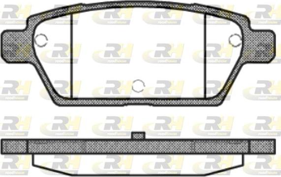 Roadhouse 21195.10 - Kit de plaquettes de frein, frein à disque cwaw.fr