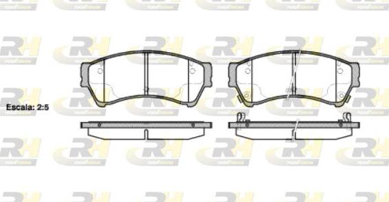 Roadhouse 21196.02 - Kit de plaquettes de frein, frein à disque cwaw.fr