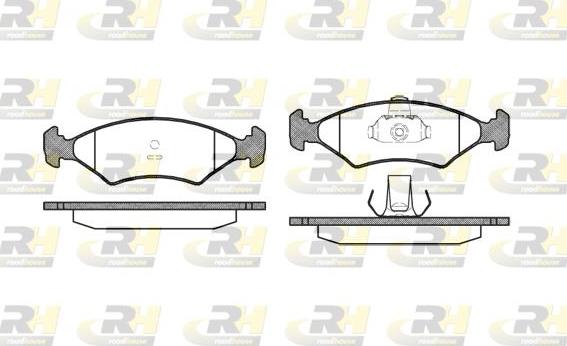 Roadhouse 2119.10 - Kit de plaquettes de frein, frein à disque cwaw.fr