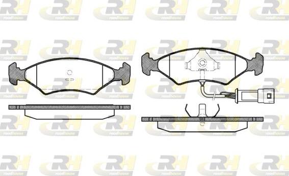 Roadhouse 2119.32 - Kit de plaquettes de frein, frein à disque cwaw.fr