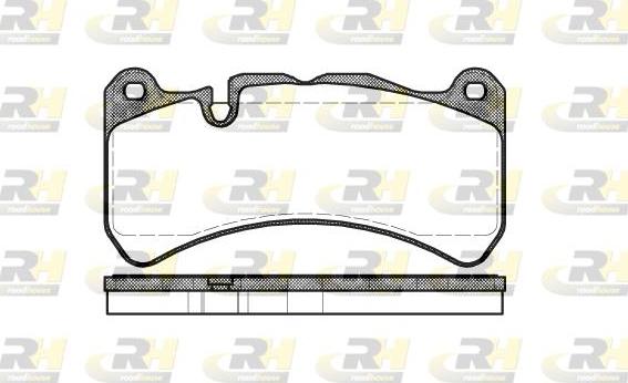 Roadhouse 21192.00 - Kit de plaquettes de frein, frein à disque cwaw.fr