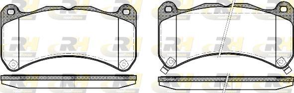 Roadhouse 21192.12 - Kit de plaquettes de frein, frein à disque cwaw.fr