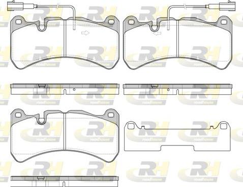 Roadhouse 21192.24 - Kit de plaquettes de frein, frein à disque cwaw.fr