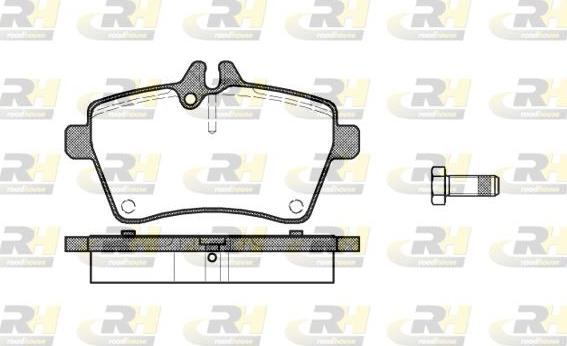 Roadhouse 21144.00 - Kit de plaquettes de frein, frein à disque cwaw.fr