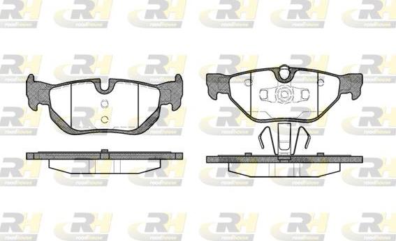 Roadhouse 21145.00 - Kit de plaquettes de frein, frein à disque cwaw.fr