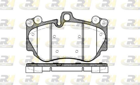 Roadhouse 21140.00 - Kit de plaquettes de frein, frein à disque cwaw.fr