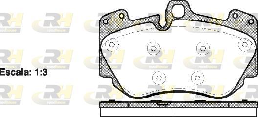 Roadhouse 21140.10 - Kit de plaquettes de frein, frein à disque cwaw.fr