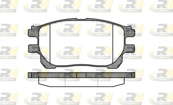 Roadhouse 21143.00 - Kit de plaquettes de frein, frein à disque cwaw.fr