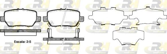 Roadhouse 21168.02 - Kit de plaquettes de frein, frein à disque cwaw.fr