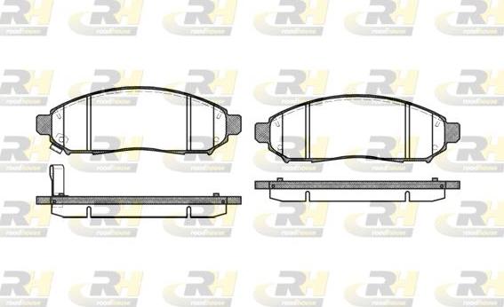 Roadhouse 21162.01 - Kit de plaquettes de frein, frein à disque cwaw.fr