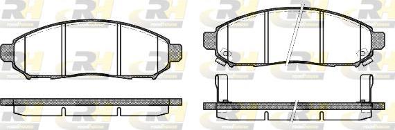 Roadhouse 21162.12 - Kit de plaquettes de frein, frein à disque cwaw.fr