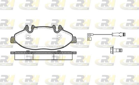 Roadhouse 21109.02 - Kit de plaquettes de frein, frein à disque cwaw.fr