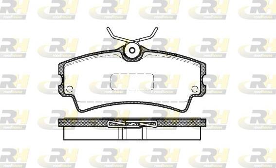 Roadhouse 21104.00 - Kit de plaquettes de frein, frein à disque cwaw.fr