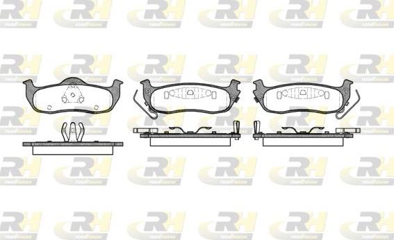 Roadhouse 21106.02 - Kit de plaquettes de frein, frein à disque cwaw.fr