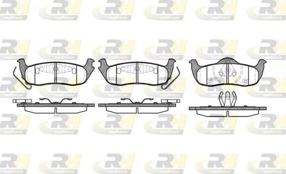 Roadhouse 21106.10 - Kit de plaquettes de frein, frein à disque cwaw.fr